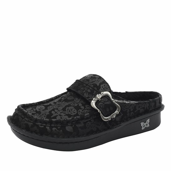 Black Alegria Brigid Goth You're Cute Women's Clogs & Nursing Shoes | 346XWAUJC