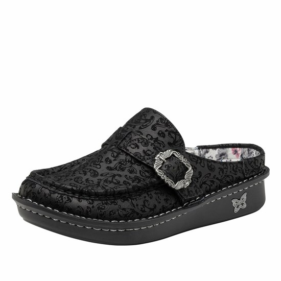 Black Alegria Brigid Ivalace Women's Clogs & Nursing Shoes | 514ORBENX