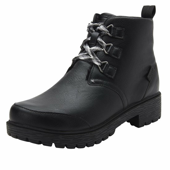 Black Alegria Cheri Smooth Women's Boots | 256OBWRXY