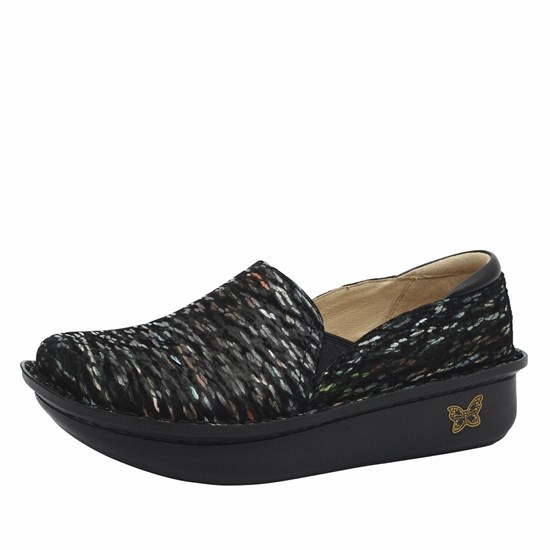 Black Alegria Debra Obscura Women's Slip On Shoes | 645AFGHIV