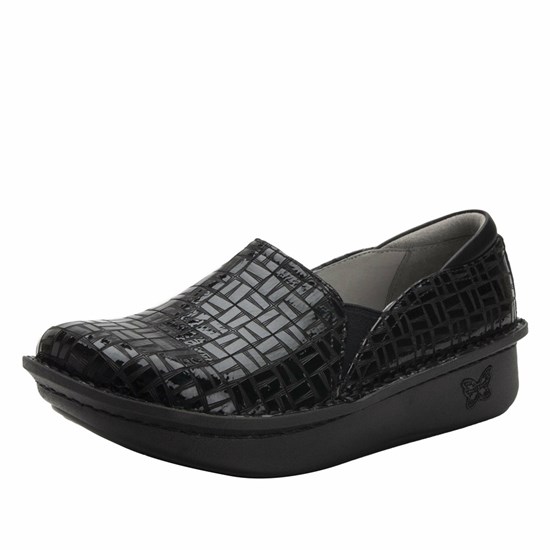 Black Alegria Debra Score Women's Slip On Shoes | 904BGHLIY