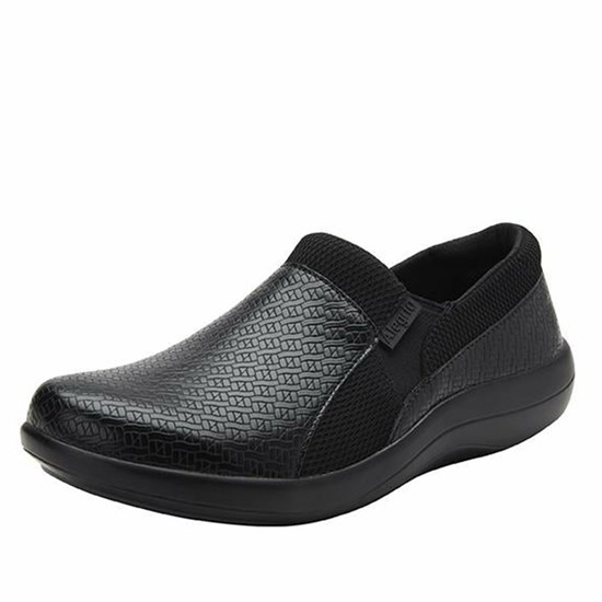 Black Alegria Duette Woven Women's Slip On Shoes | 698SDOWUY