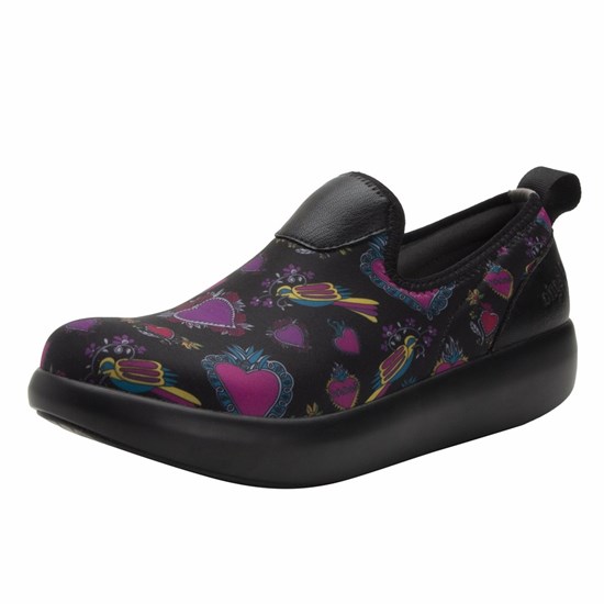 Black Alegria Eden Frida Women's Slip On Shoes | 342MXLVDB