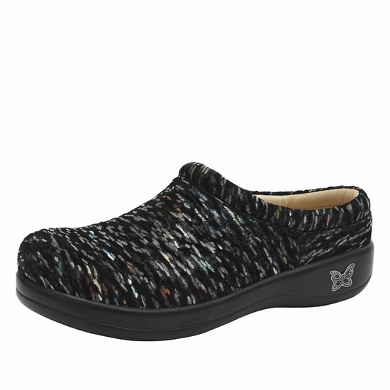 Black Alegria Kayla Obscura Professional Women's Clogs & Nursing Shoes | 806MWSJIY