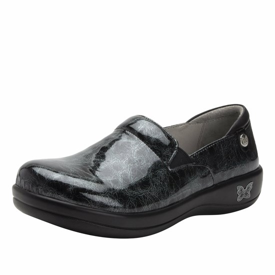 Black Alegria Keli Mantle Professional Women's Slip On Shoes | 396TGNLZM