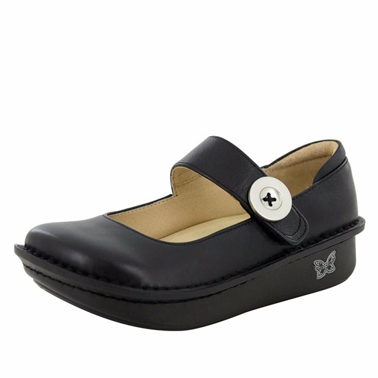 Black Alegria Paloma Nappa Women's Mary Jane Shoes | 215QJRVXG