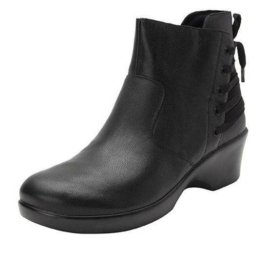 Black Alegria Stevee Rocknrolla Women's Boots | 379FMHTQP