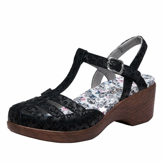 Black Alegria Summer Ivalace Women's Mary Jane Shoes | 490QRUZKG