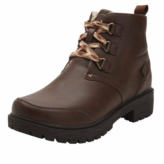 Brown Alegria Cheri Smooth Women's Boots | 142WZDTPV