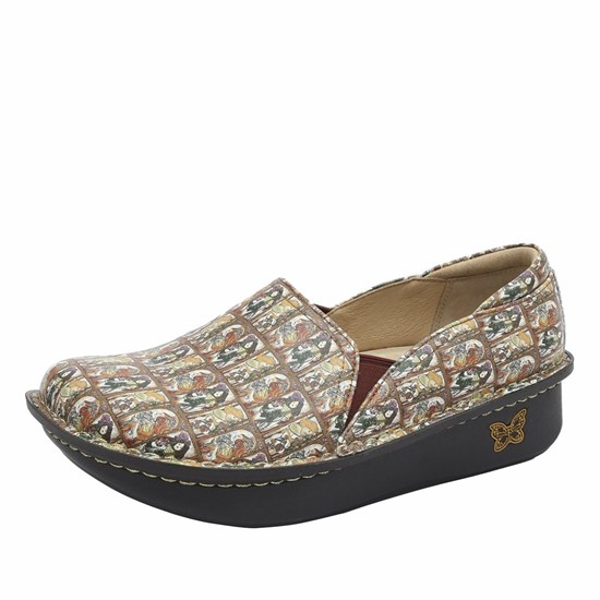 Brown Alegria Debra Love You Mucha Women's Slip On Shoes | 471EXTFRU