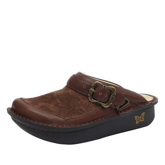 Brown Alegria Seville Peaceful Easy Women's Slip On Shoes | 803VOGWKY