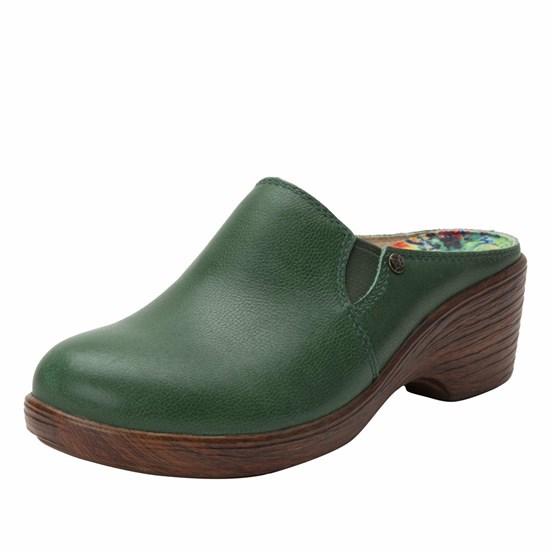 Flowers Alegria Sereniti Aged Jade Women's Clogs & Nursing Shoes | 397RQZGVA