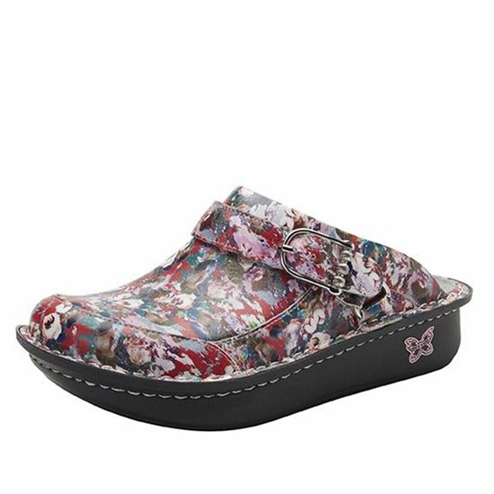 Flowers Alegria Seville Pretty Vague Women's Clogs & Nursing Shoes | 258LFMCUE