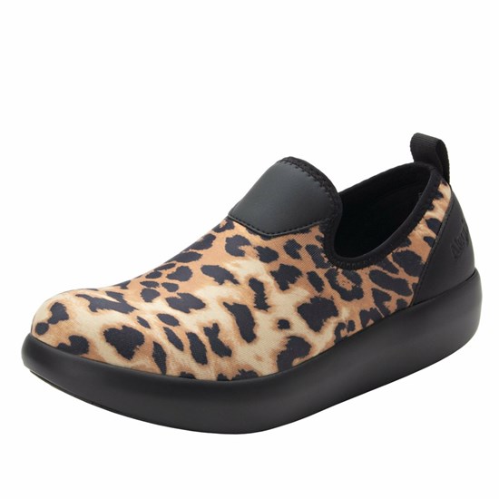 Leopard Print Alegria Eden Leopard Women's Slip On Shoes | 123ZFIMLT