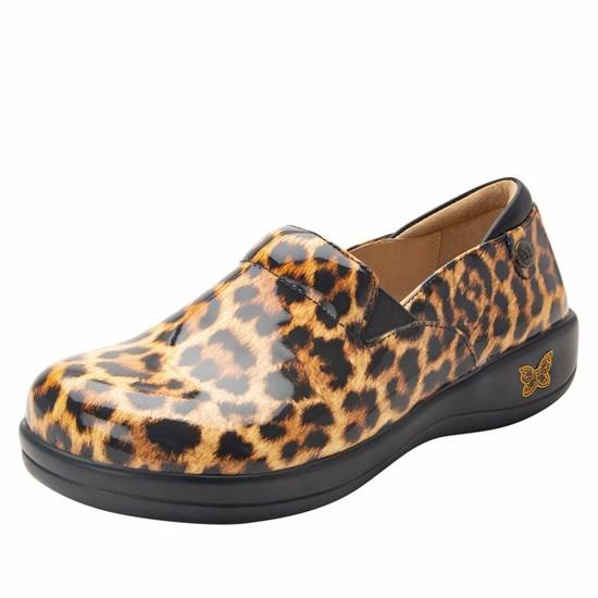 Leopard Print Alegria Keli Leopard Professional Women's Slip On Shoes | 825KUTRVO