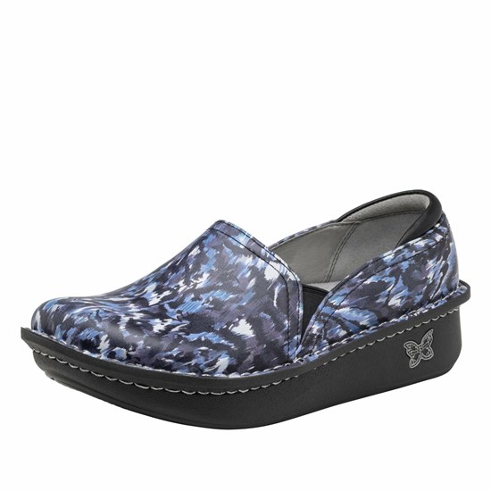 Navy Alegria Debra Feral Women's Slip On Shoes | 846CIYXPE