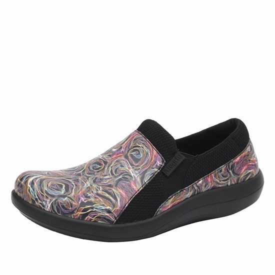 Purple Alegria Duette Currently Women's Slip On Shoes | 510VZDWXQ