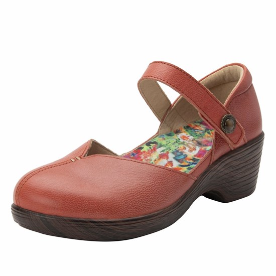 Red Alegria Celeste Aged Poppy Women's Mary Jane Shoes | 590BOESWQ