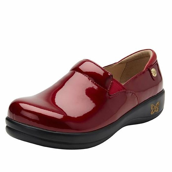 Red Alegria Keli Cherry Bomb Patent Professional Women's Slip On Shoes | 167BAPXGM