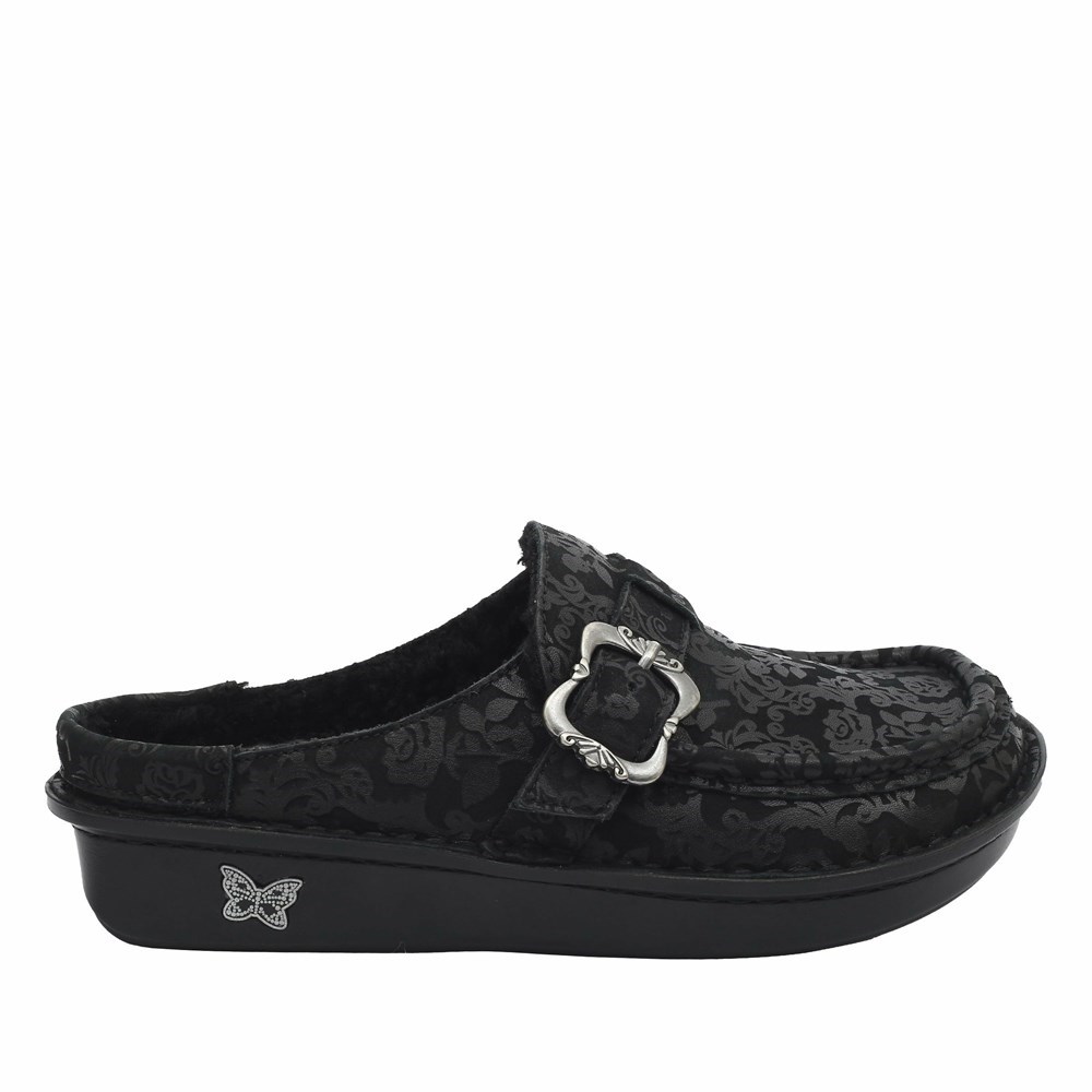 Black Alegria Brigid Goth You're Cute Women's Slip On Shoes | 620JUDPSX