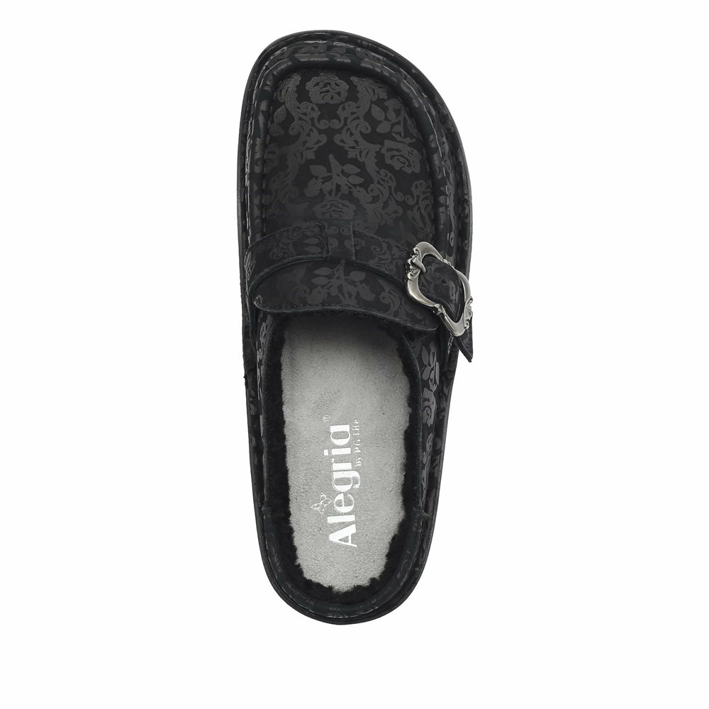 Black Alegria Brigid Goth You're Cute Women's Slip On Shoes | 620JUDPSX