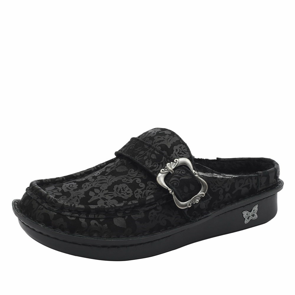 Black Alegria Brigid Goth You\'re Cute Women\'s Slip On Shoes | 620JUDPSX