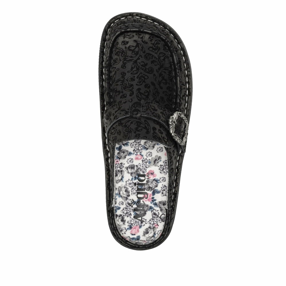 Black Alegria Brigid Ivalace Women's Clogs & Nursing Shoes | 514ORBENX