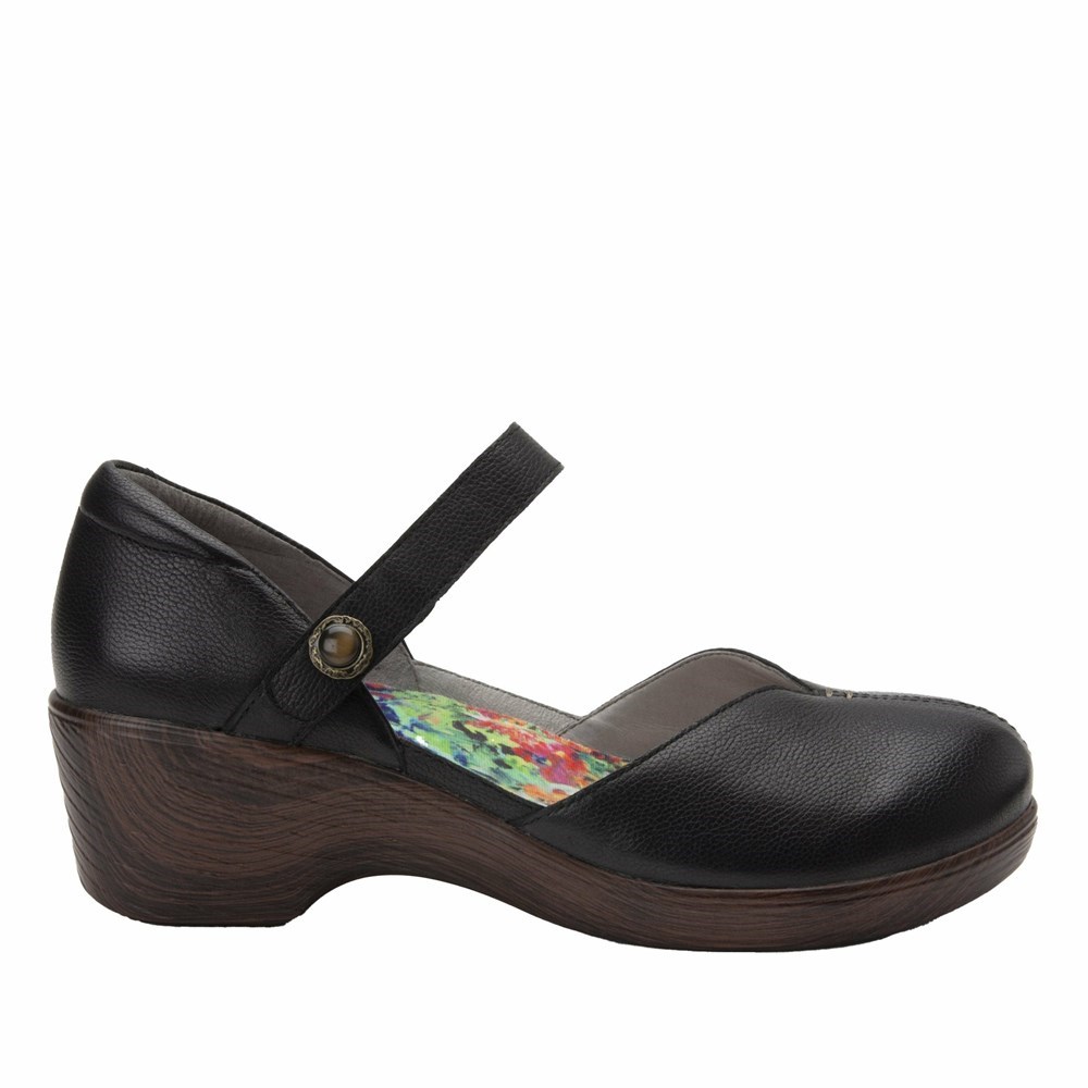 Black Alegria Celeste Obsidian Women's Mary Jane Shoes | 259VDKYZQ