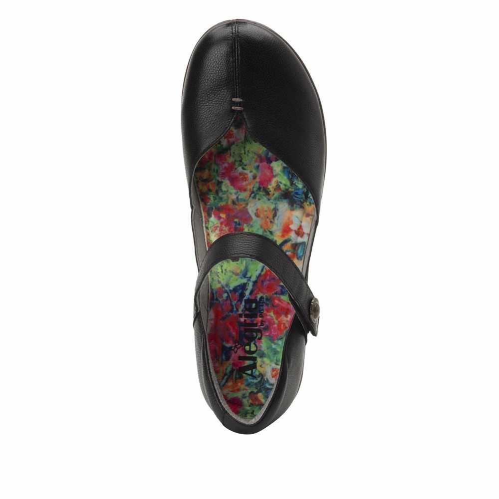 Black Alegria Celeste Obsidian Women's Mary Jane Shoes | 259VDKYZQ