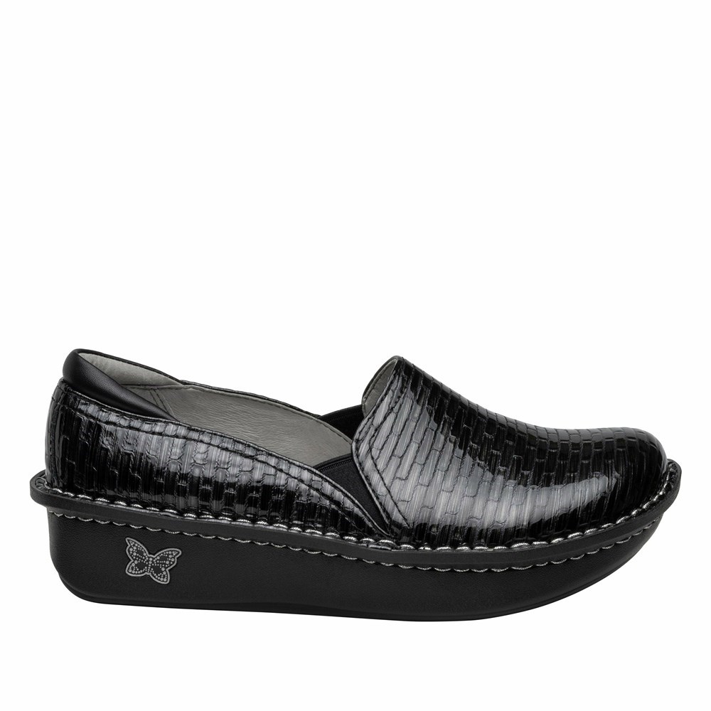 Black Alegria Debra Brick By Brick Women's Slip On Shoes | 209KYOVXM