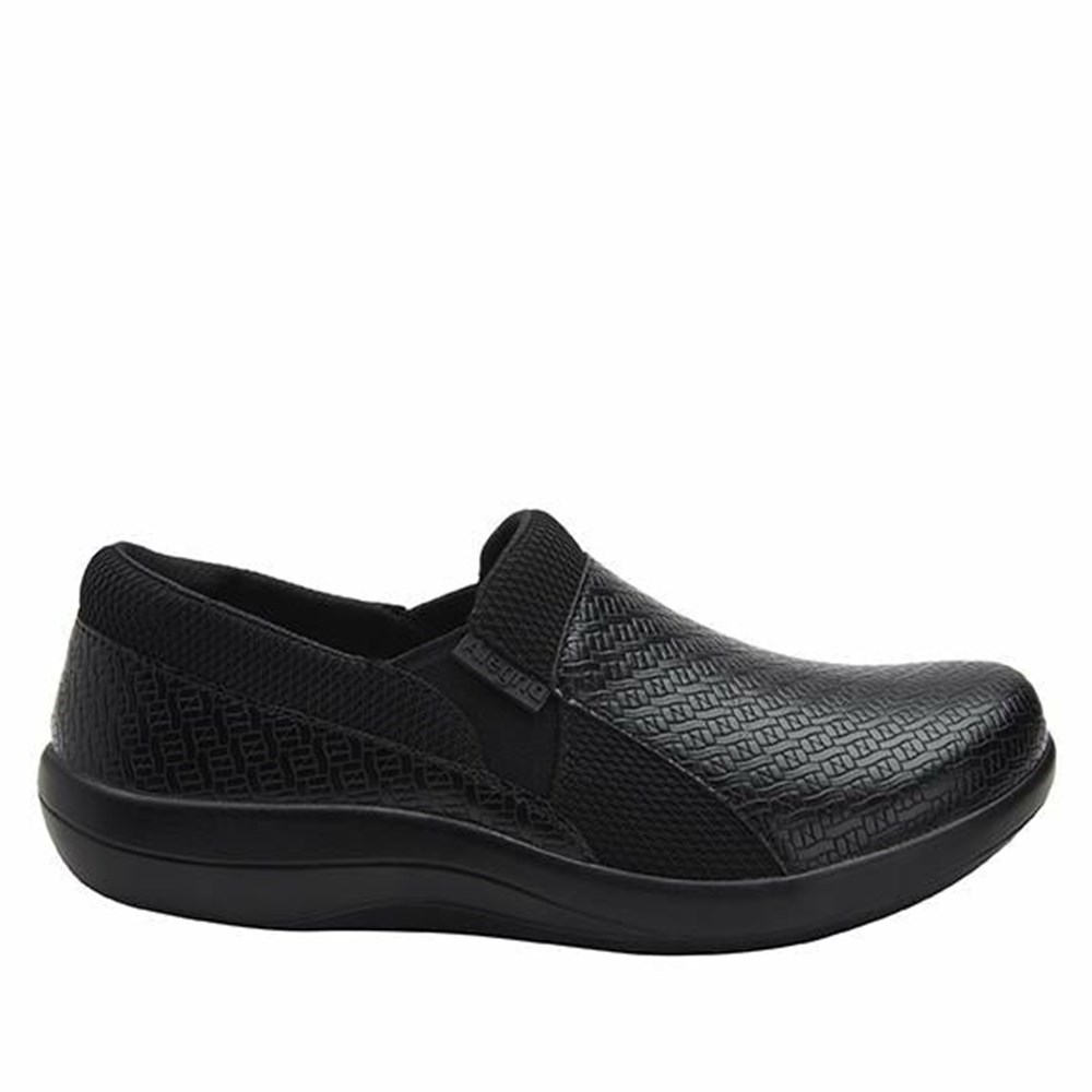 Black Alegria Duette Woven Women's Slip On Shoes | 698SDOWUY