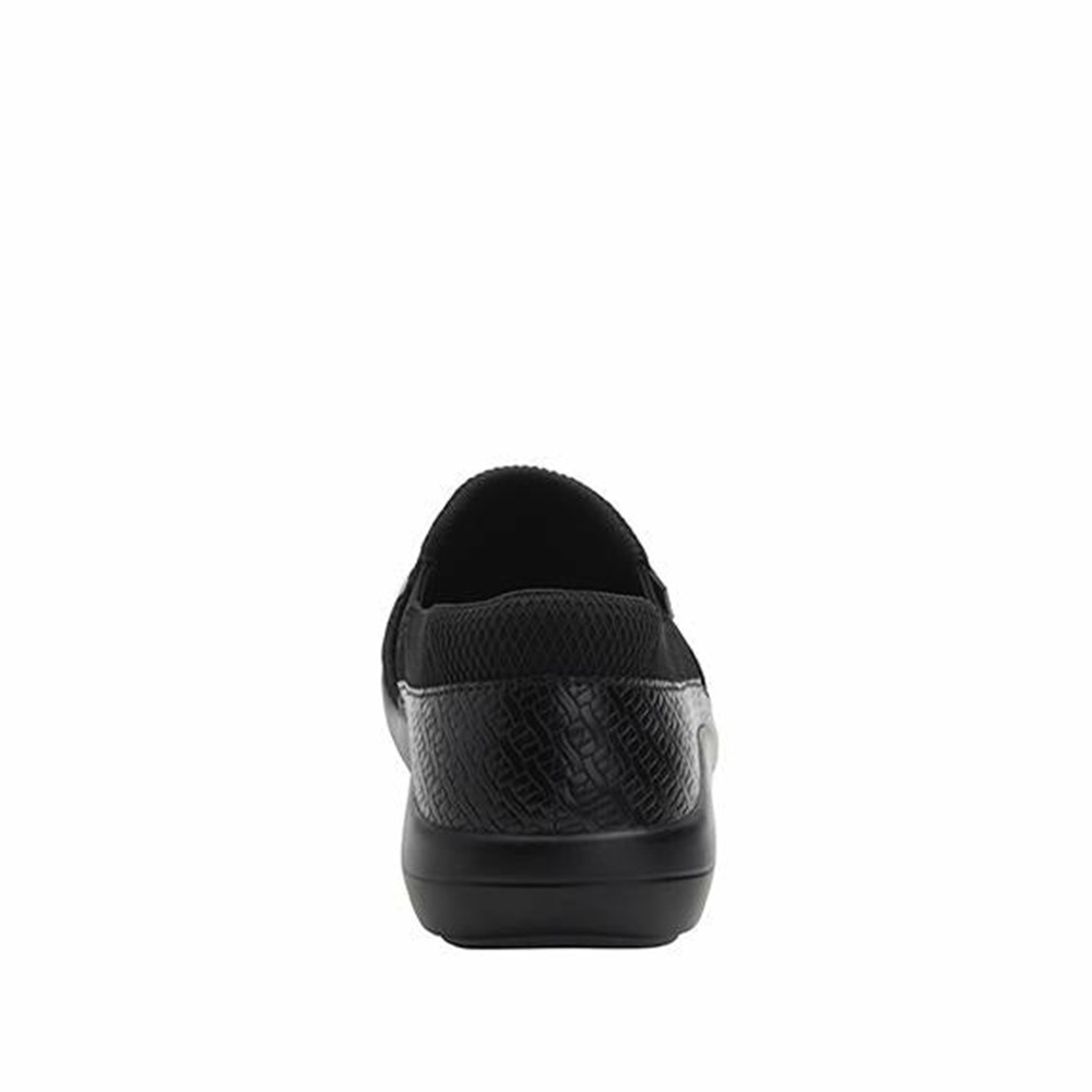 Black Alegria Duette Woven Women's Slip On Shoes | 698SDOWUY