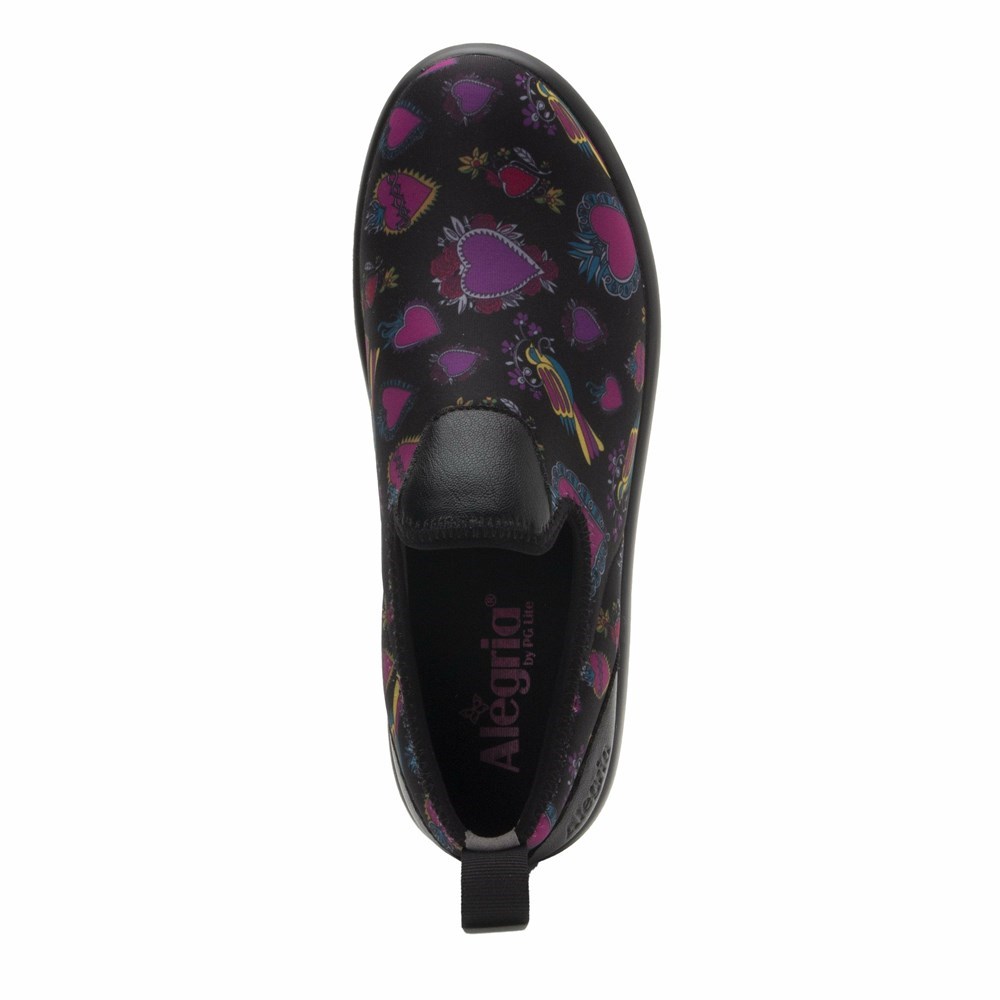 Black Alegria Eden Frida Women's Slip On Shoes | 342MXLVDB