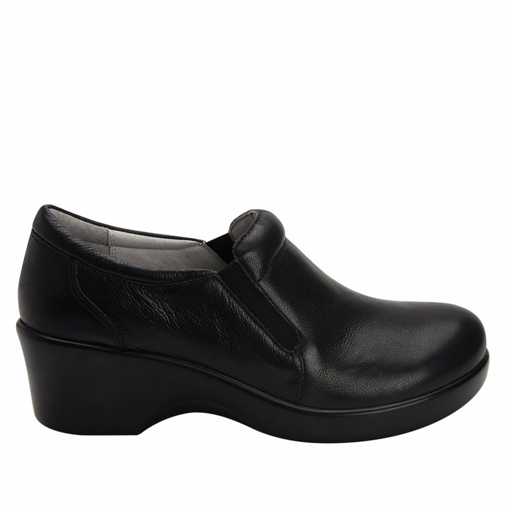 Black Alegria Eryn Upgrade Women's Slip On Shoes | 367SYVHIG