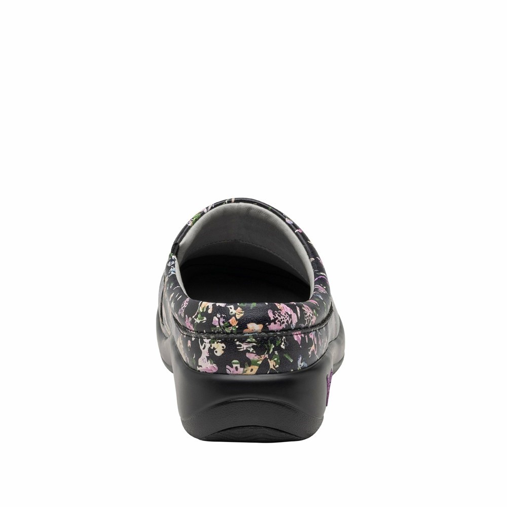 Black Alegria Kayla Dog & Butterfly Professional Women's Slip On Shoes | 639WAQTRU