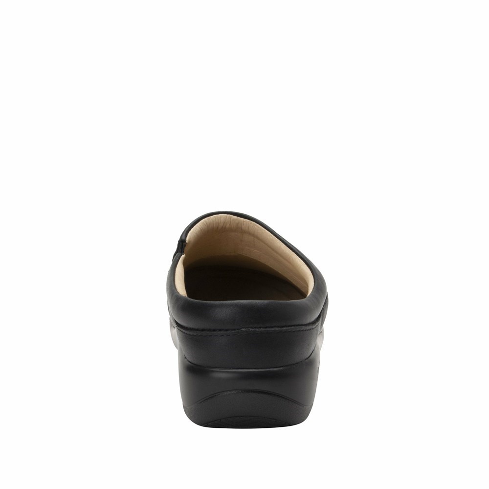 Black Alegria Kayla Nappa Professional Women's Clogs & Nursing Shoes | 253UBAKJC