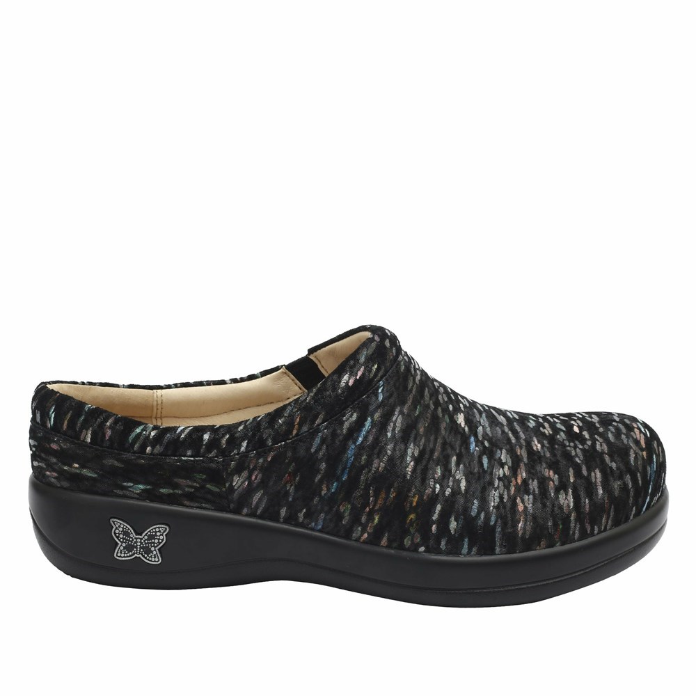 Black Alegria Kayla Obscura Professional Women's Slip On Shoes | 536NLGIUQ