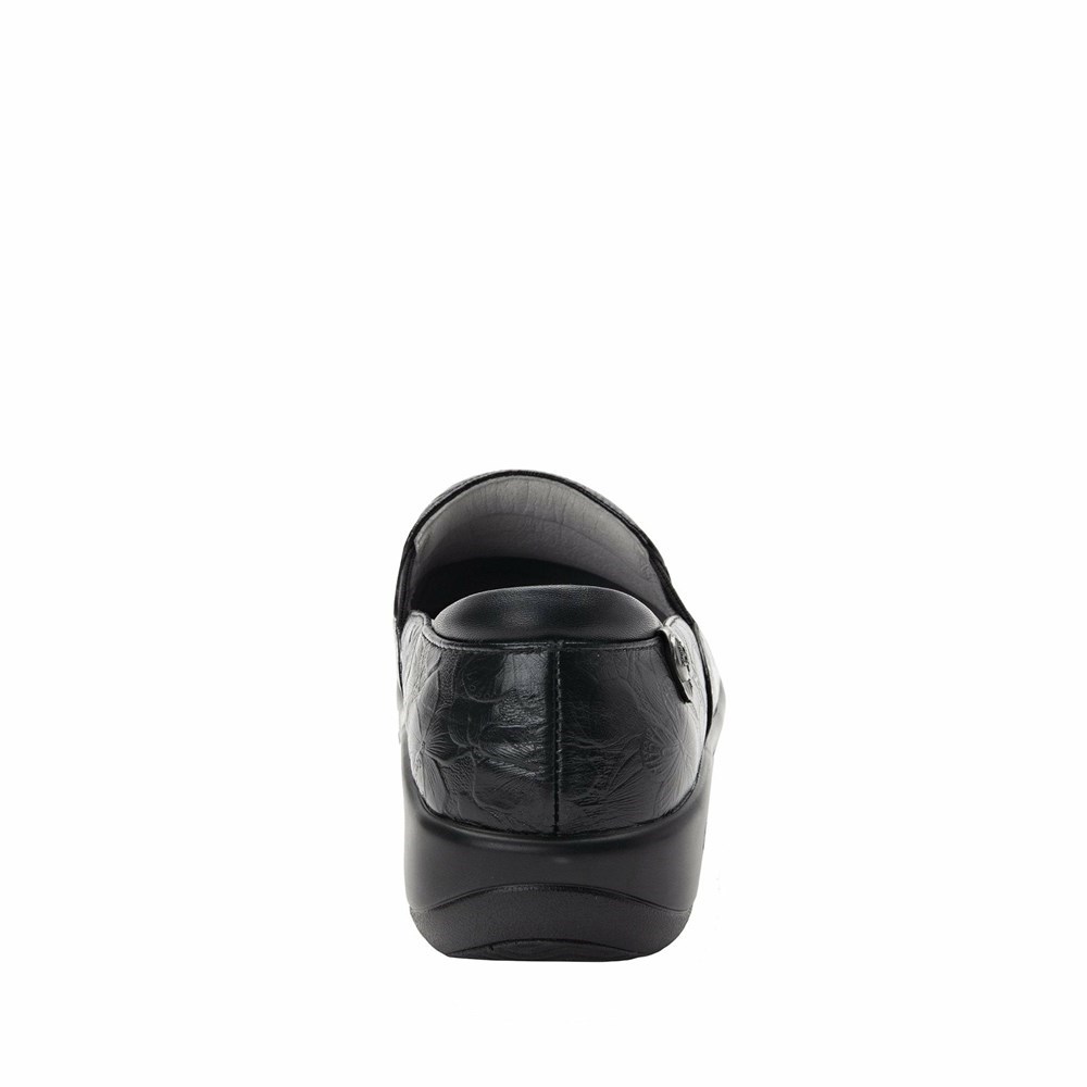 Black Alegria Keli Flutter Professional Women's Slip On Shoes | 643QVHMCA