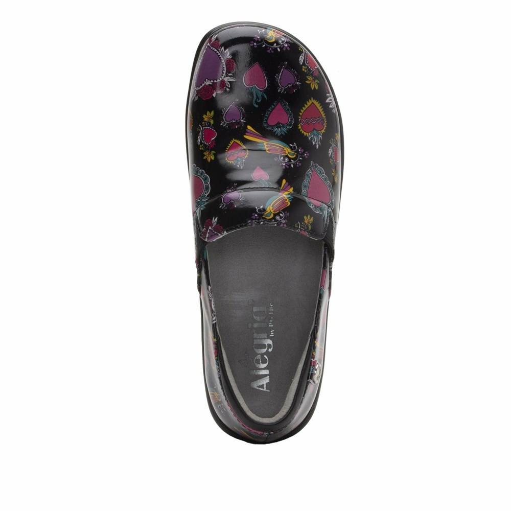 Black Alegria Keli Frida Professional Women's Slip On Shoes | 645QOFMGW