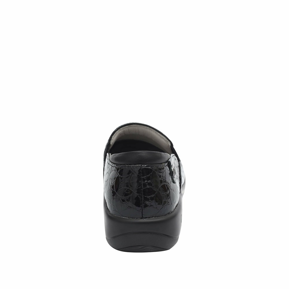 Black Alegria Keli Leaded Glass Professional Women's Slip On Shoes | 579MXWPFH