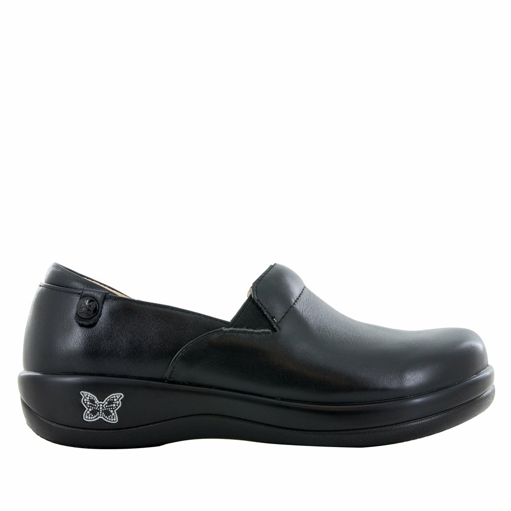 Black Alegria Keli Nappa Professional Women's Slip On Shoes | 062FUTKVB