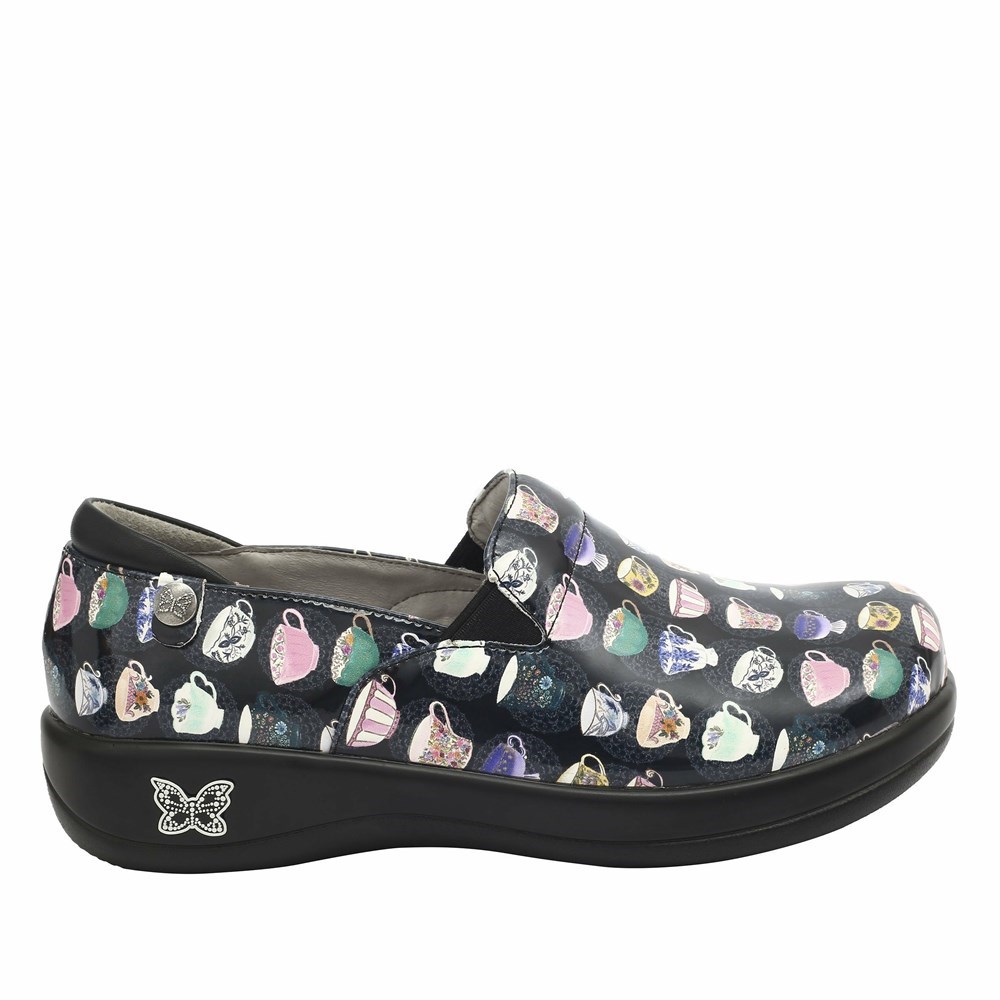 Black Alegria Keli Teacup Professional Women's Slip On Shoes | 782YBRKJE