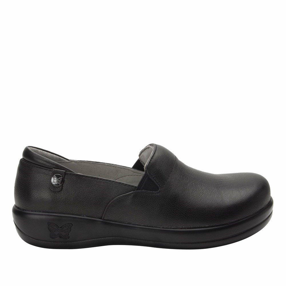 Black Alegria Keli Upgrade Professional Women's Slip On Shoes | 309MRJUOT