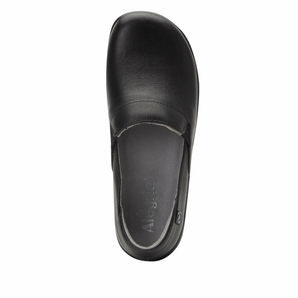 Black Alegria Keli Upgrade Professional Women's Slip On Shoes | 309MRJUOT