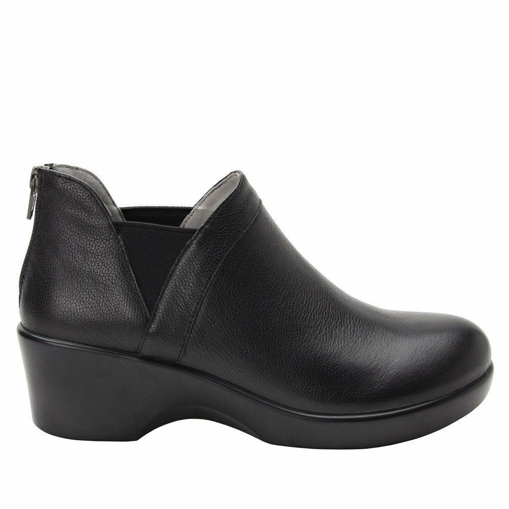 Black Alegria Natalee Upgrade Women's Wedge & Heels | 190ZWDEYU