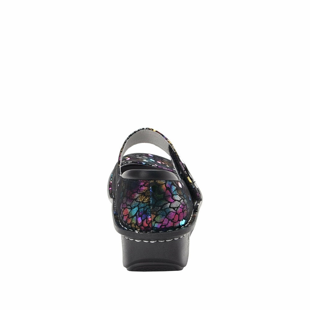 Black Alegria Paloma Minnow Rainbow Women's Mary Jane Shoes | 075ETSOUD