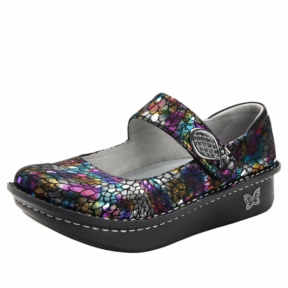 Black Alegria Paloma Minnow Rainbow Women\'s Mary Jane Shoes | 075ETSOUD