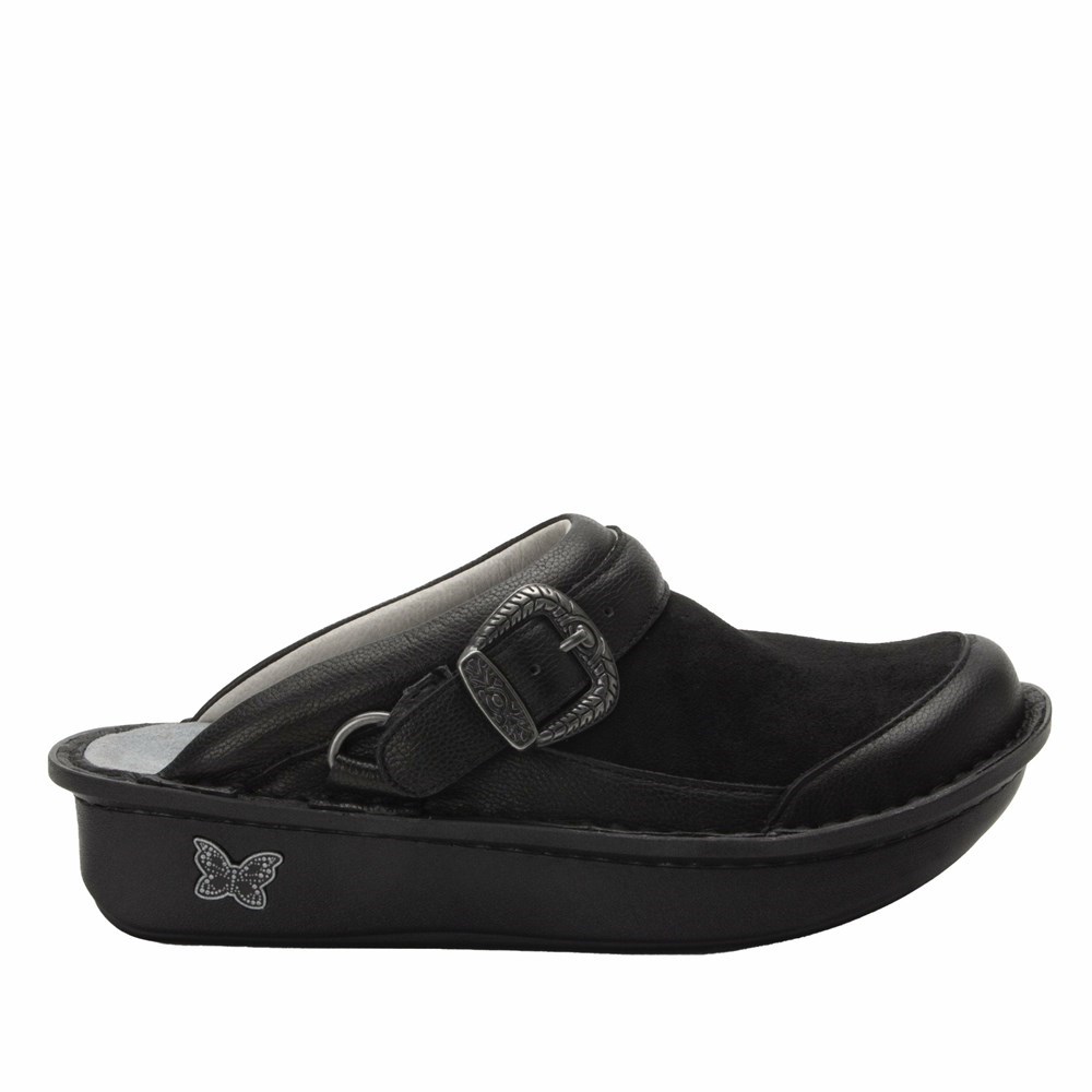 Black Alegria Seville Flex Women's Slip On Shoes | 396ZHXFTE