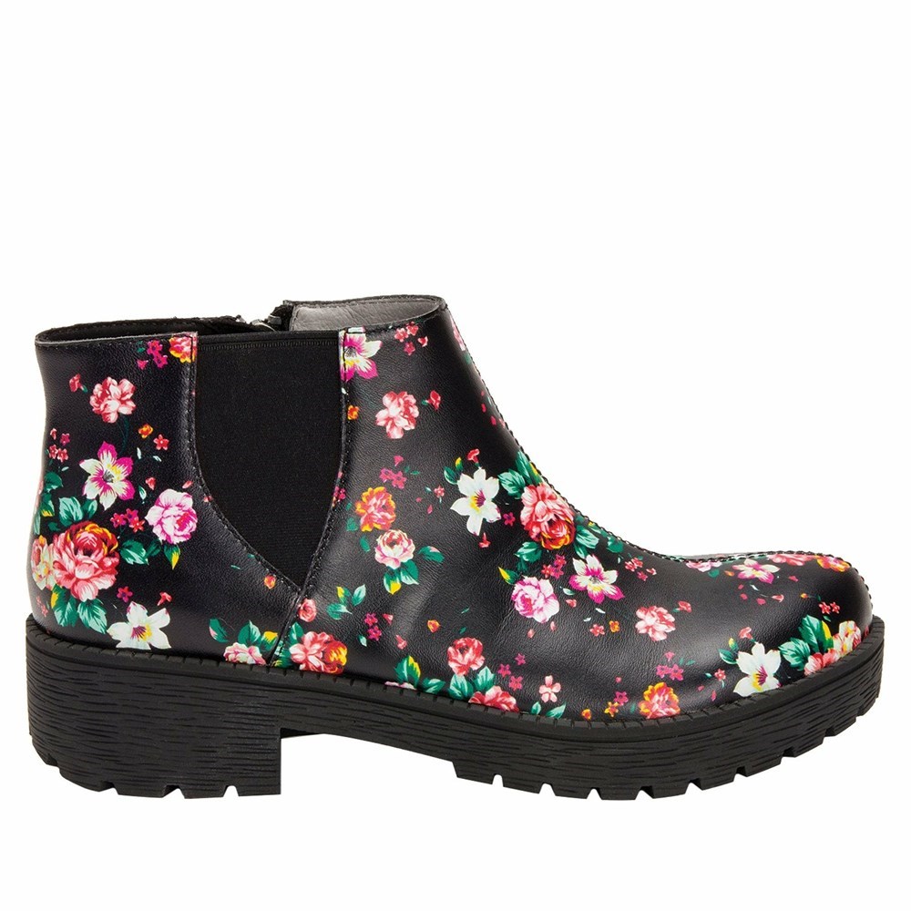 Black Alegria Shayne Blossom Women's Boots | 426CEYWQO