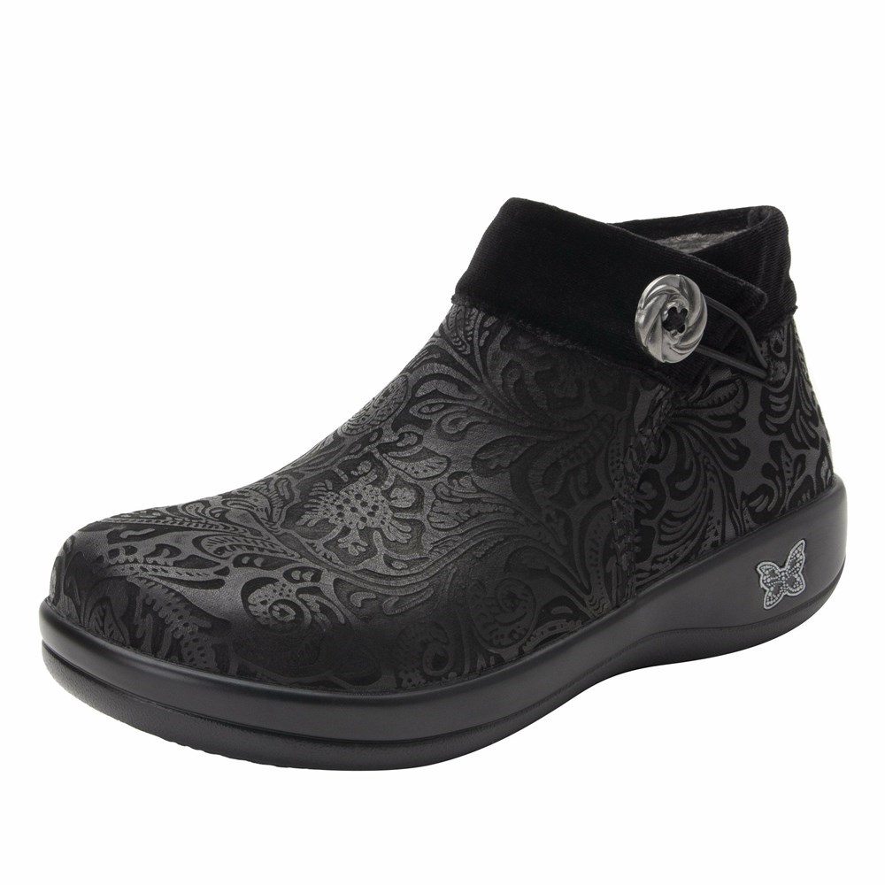 Black Alegria Sitka Damask Women\'s Boots | 649DLUKNE